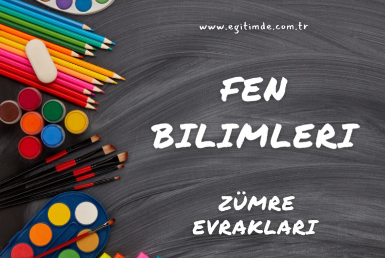Fen Bilimleri Zümre Evrakları